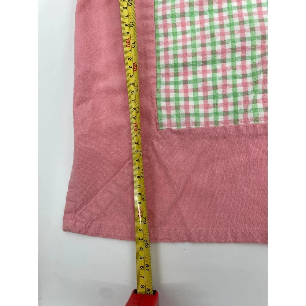 Pomegranate Inc.‎ Tablecloth Napkin Set Pink Green Cotton Gingham Cottagecore